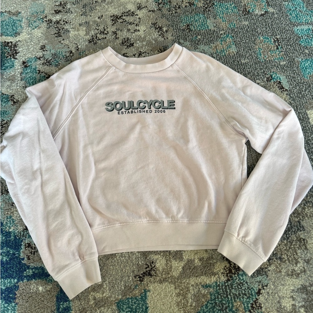 Pink SoulCycle crewneck